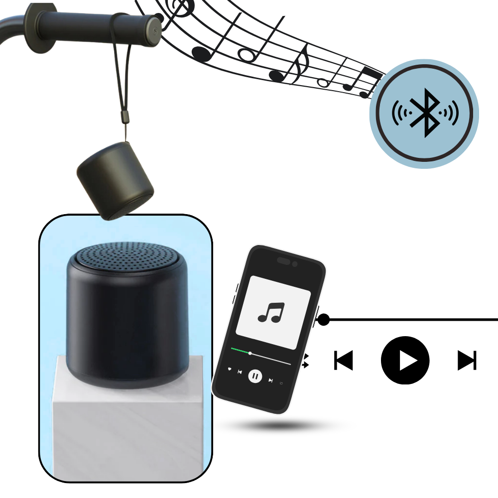 Deep Bass Mini Bluetooth Speaker - Ozerty